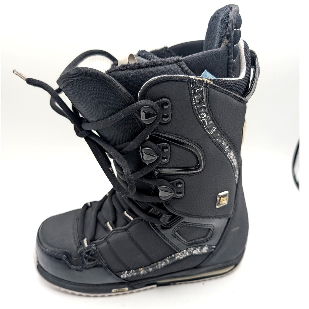 Burton Sapphire Snowboard Boots Womens 6 Black Flex 2 Lace Up Winter Sport